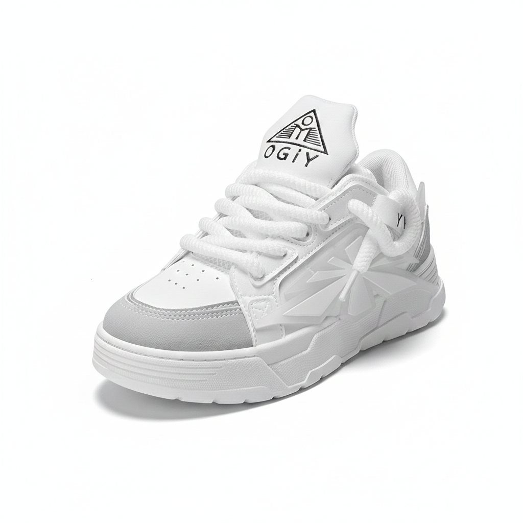 Men's Fashionable Sneakers Shoes Breathable Waterproof Height Increasing Lace-up Dad Men's Casual Sports Sneakers