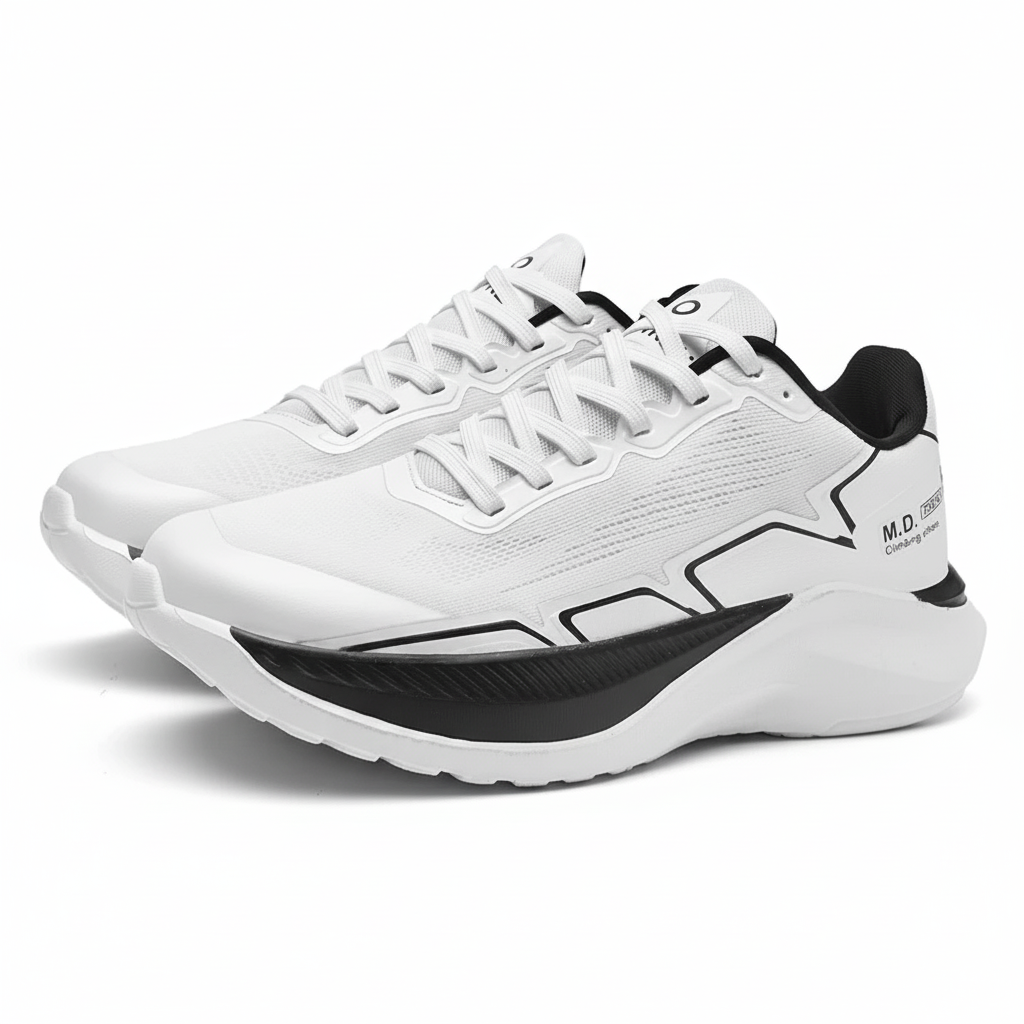 Men's Casual Sports Shoes Thick Bottom Running Tide Shoes Breathable Mesh Surface Casual Lace-up Men Sneakers Shoes