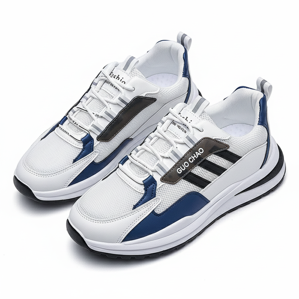 Men's Casual Sports Shoes Mesh Breathable Lace Up Running Sneaker Outdoor Lightweight Fashionable Men's Casual Shoes