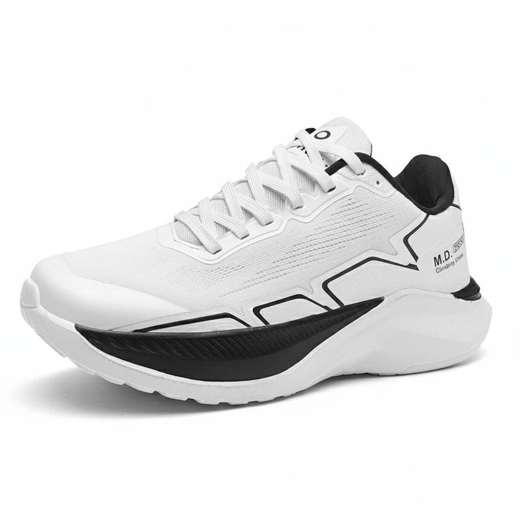 Men's Casual Sports Shoes Thick Bottom Running Tide Shoes Breathable Mesh Surface Casual Lace-up Men Sneakers Shoes