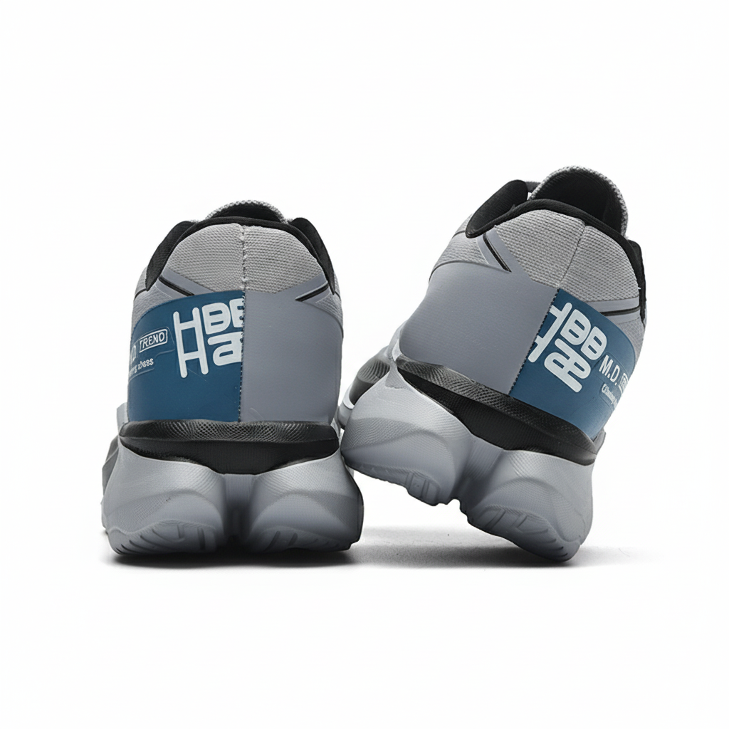 Men's Casual Sports Shoes Thick Bottom Running Tide Shoes Breathable Mesh Surface Casual Lace-up Men Sneakers Shoes