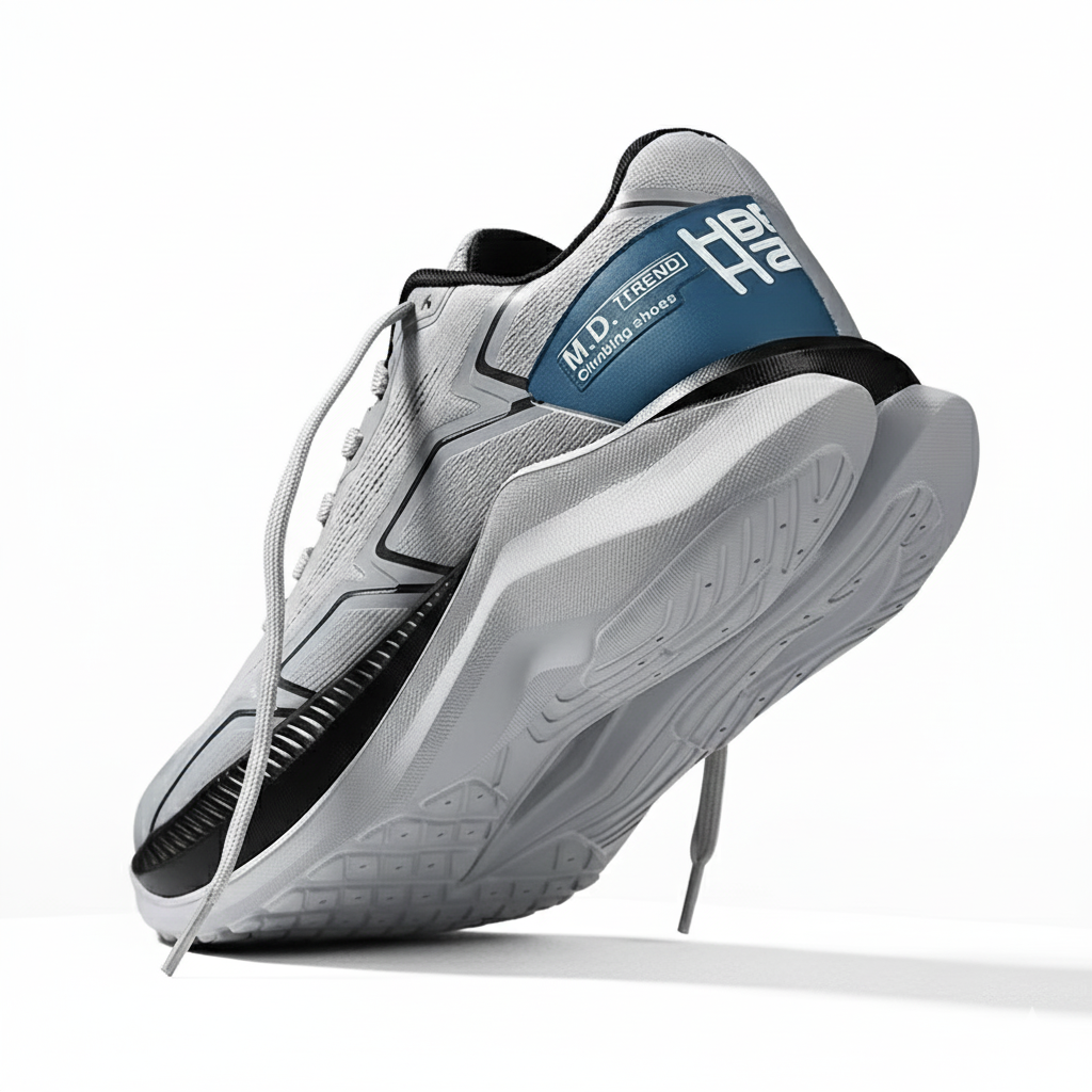 Men's Casual Sports Shoes Thick Bottom Running Tide Shoes Breathable Mesh Surface Casual Lace-up Men Sneakers Shoes