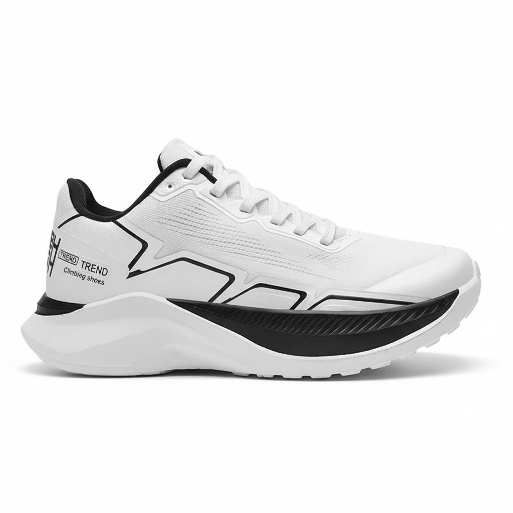 Men's Casual Sports Shoes Thick Bottom Running Tide Shoes Breathable Mesh Surface Casual Lace-up Men Sneakers Shoes