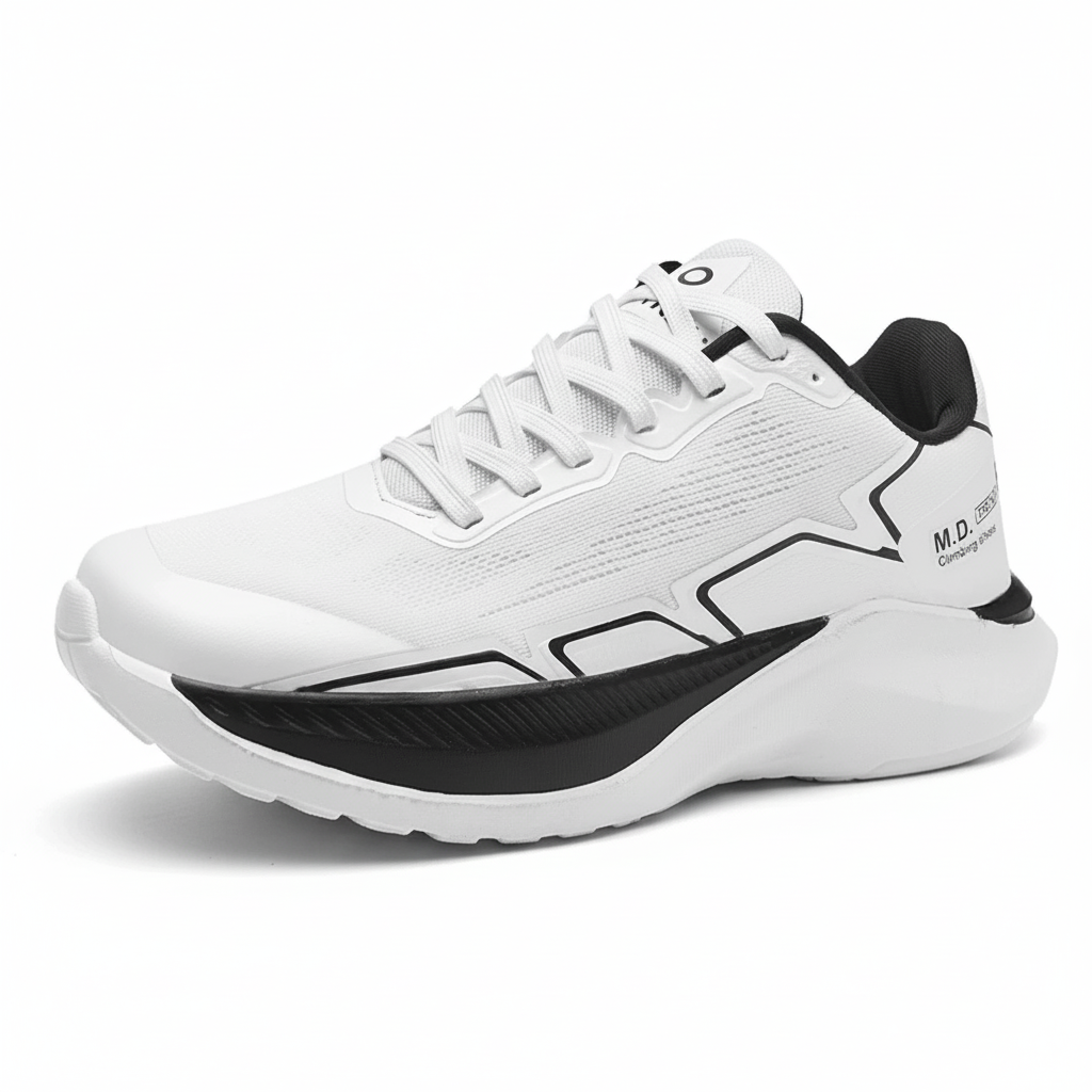 Men's Casual Sports Shoes Thick Bottom Running Tide Shoes Breathable Mesh Surface Casual Lace-up Men Sneakers Shoes