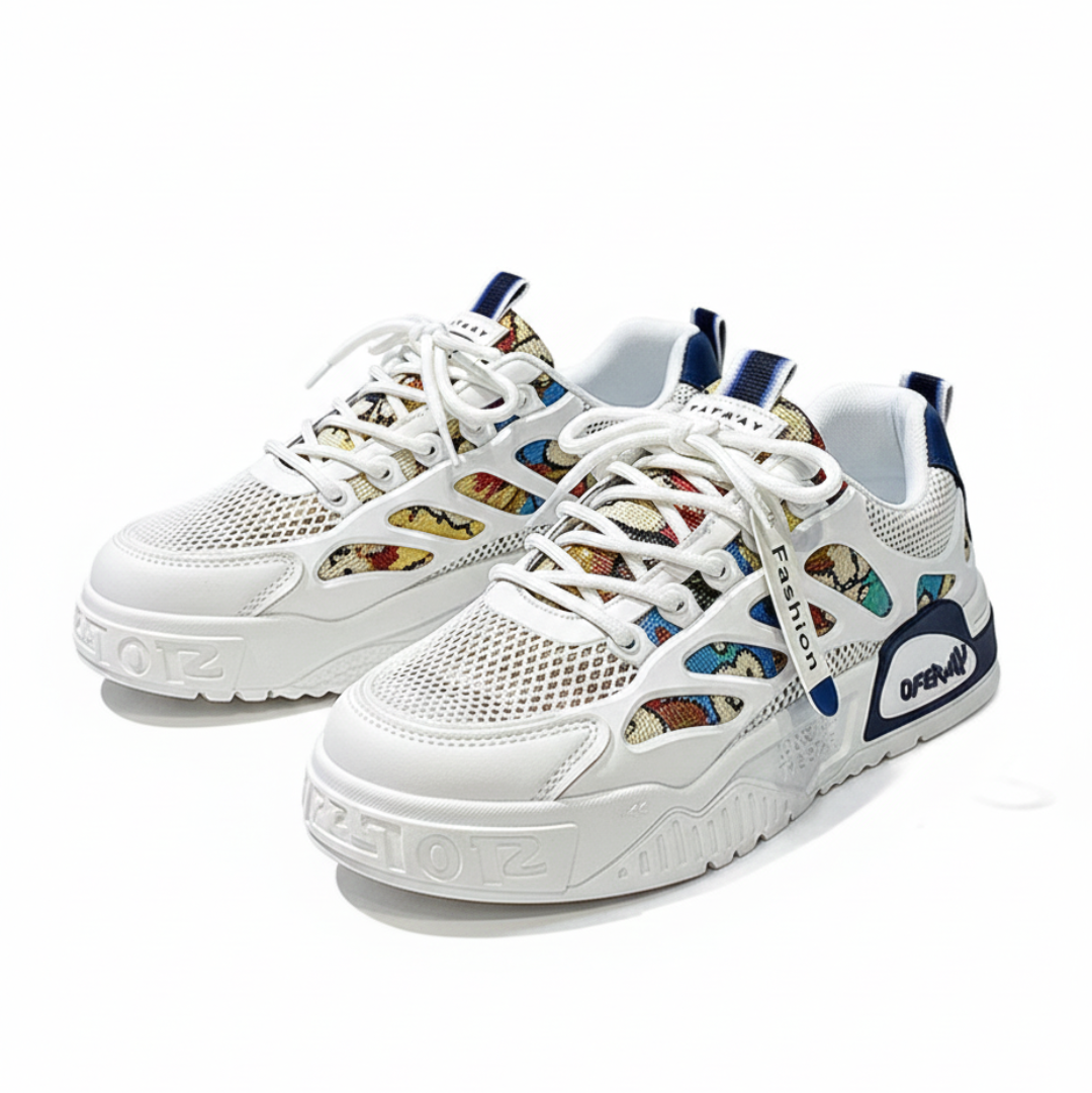 Men's Fashion Casual Sneakers Shoes Height Increasing All-Match Breathable Canvas Lining Mesh All Men's Fashion Shoes