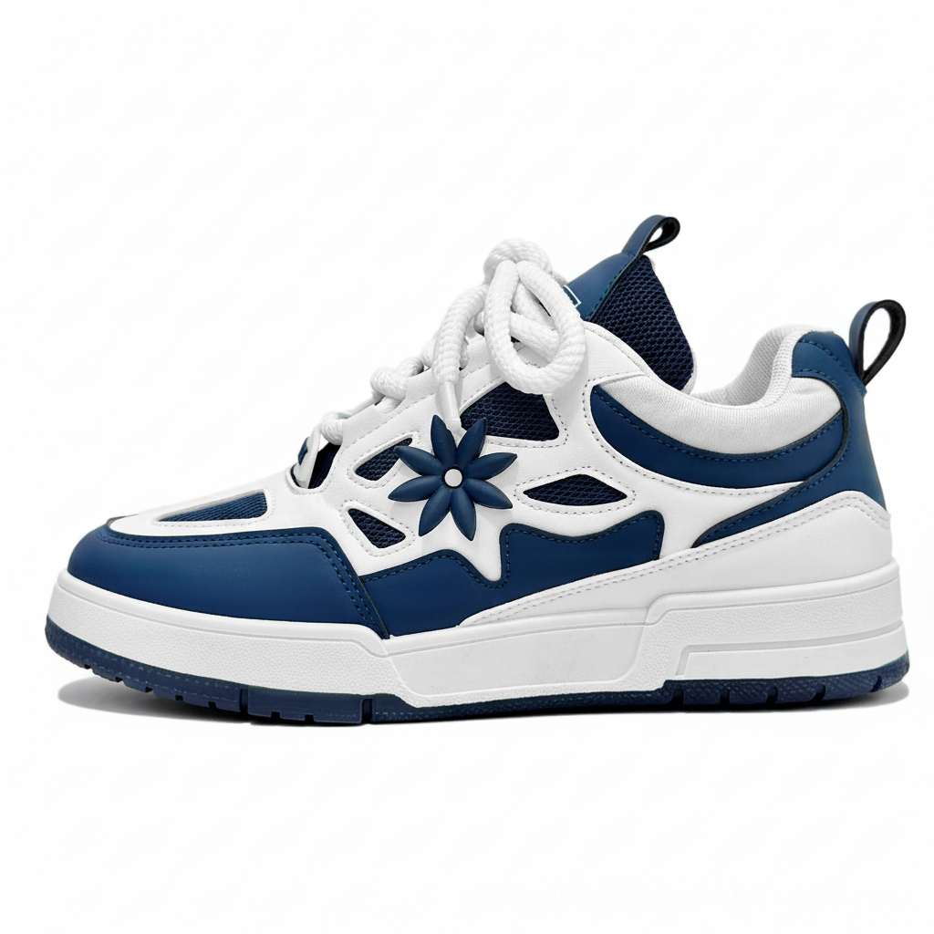 Sneakers casual da uomo alla moda, scarpe da passeggio con lacci di alta qualità, sneakers in vera pelle, scarpe casual da uomo