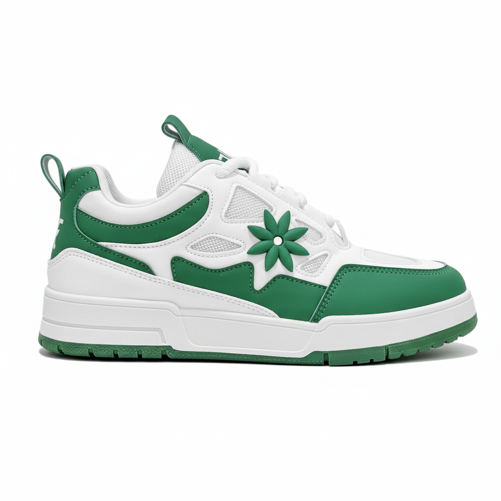 Sneakers casual da uomo alla moda, scarpe da passeggio con lacci di alta qualità, sneakers in vera pelle, scarpe casual da uomo