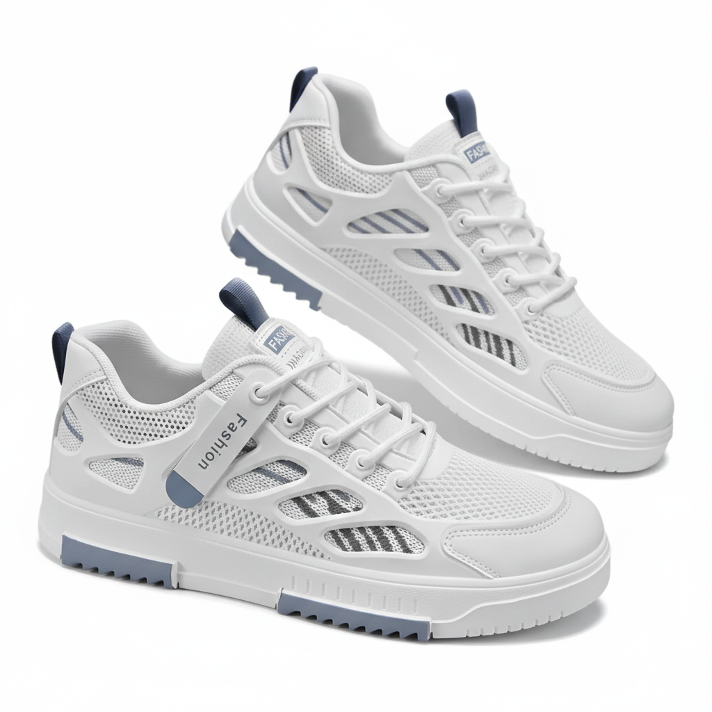 Men's Fashion Casual Sports Sneaker Shoes Slace-Up Breathable Comfortable Casual Board Skateboarding Men's Shoes