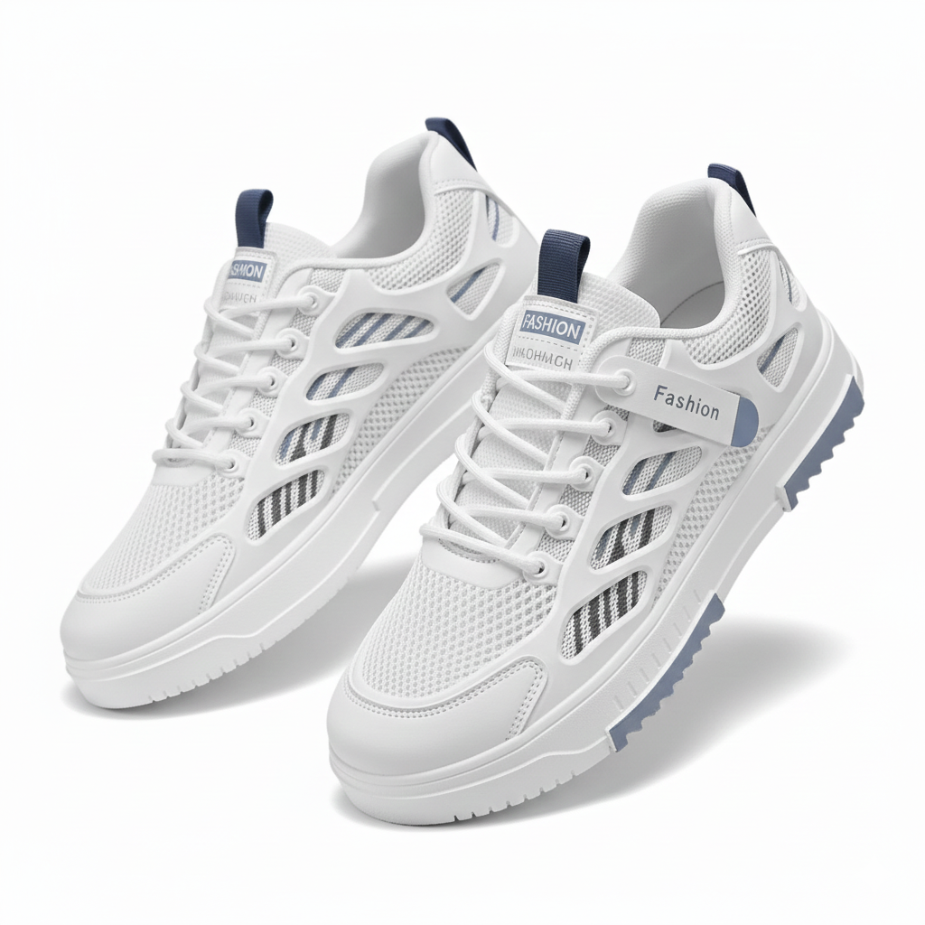 Men's Fashion Casual Sports Sneaker Shoes Slace-Up Breathable Comfortable Casual Board Skateboarding Men's Shoes