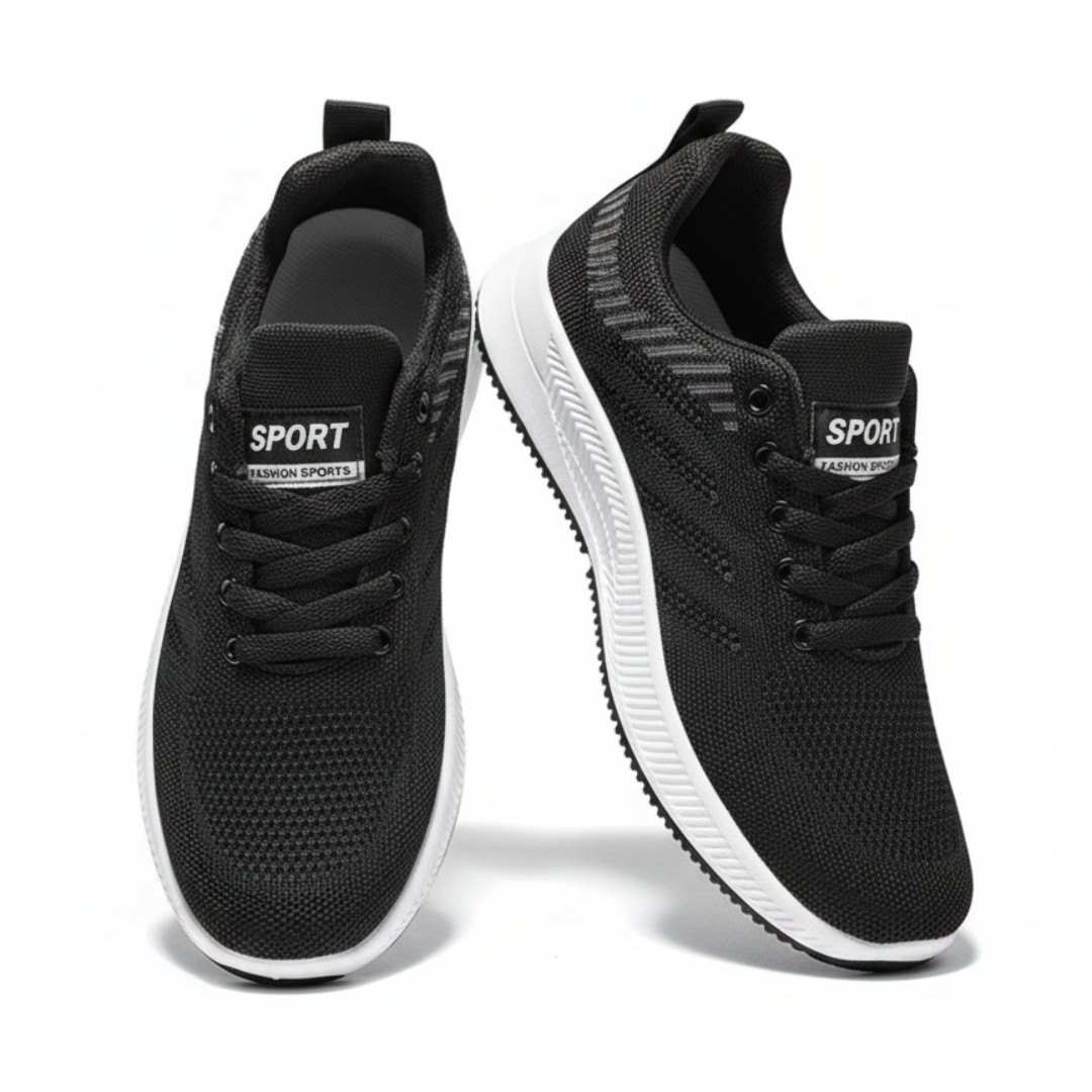 Men's Fashion Sports Sneakers Comfortable  Slip-On Jogging Breathable Flying Woven Men Sports Sneakers Casual Shoes