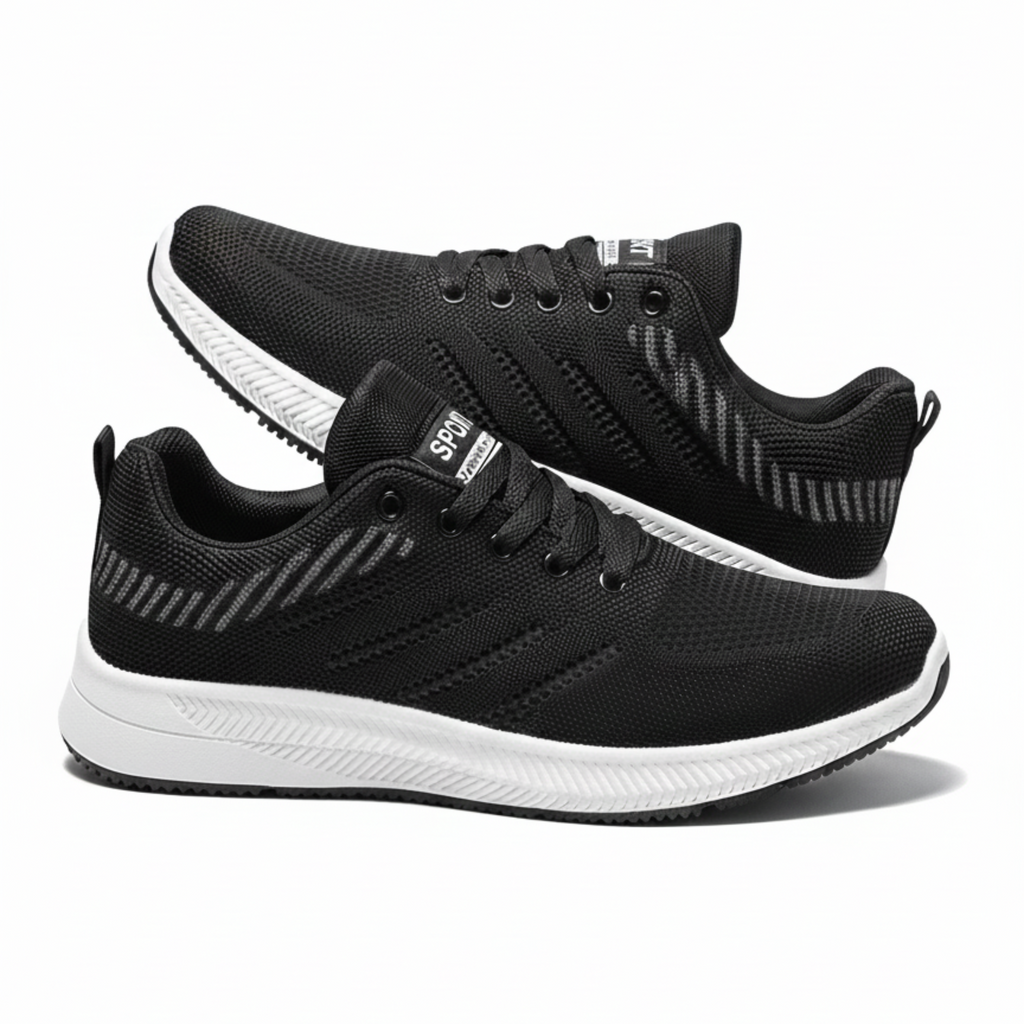 Men's Fashion Sports Sneakers Comfortable  Slip-On Jogging Breathable Flying Woven Men Sports Sneakers Casual Shoes