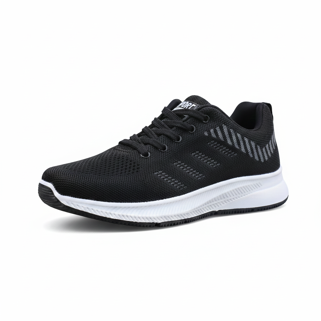 Men's Fashion Sports Sneakers Comfortable  Slip-On Jogging Breathable Flying Woven Men Sports Sneakers Casual Shoes