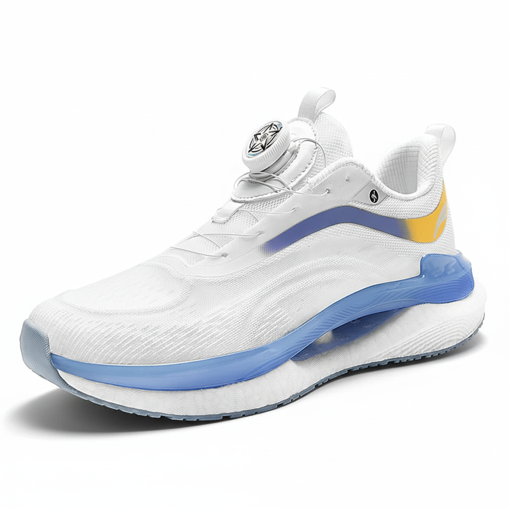 Men's Fashionable Sneakers Shoes Knob Laces Breathable Knit Sport Shoes Men Casual Sneakers Men's Popcorn Sneaker