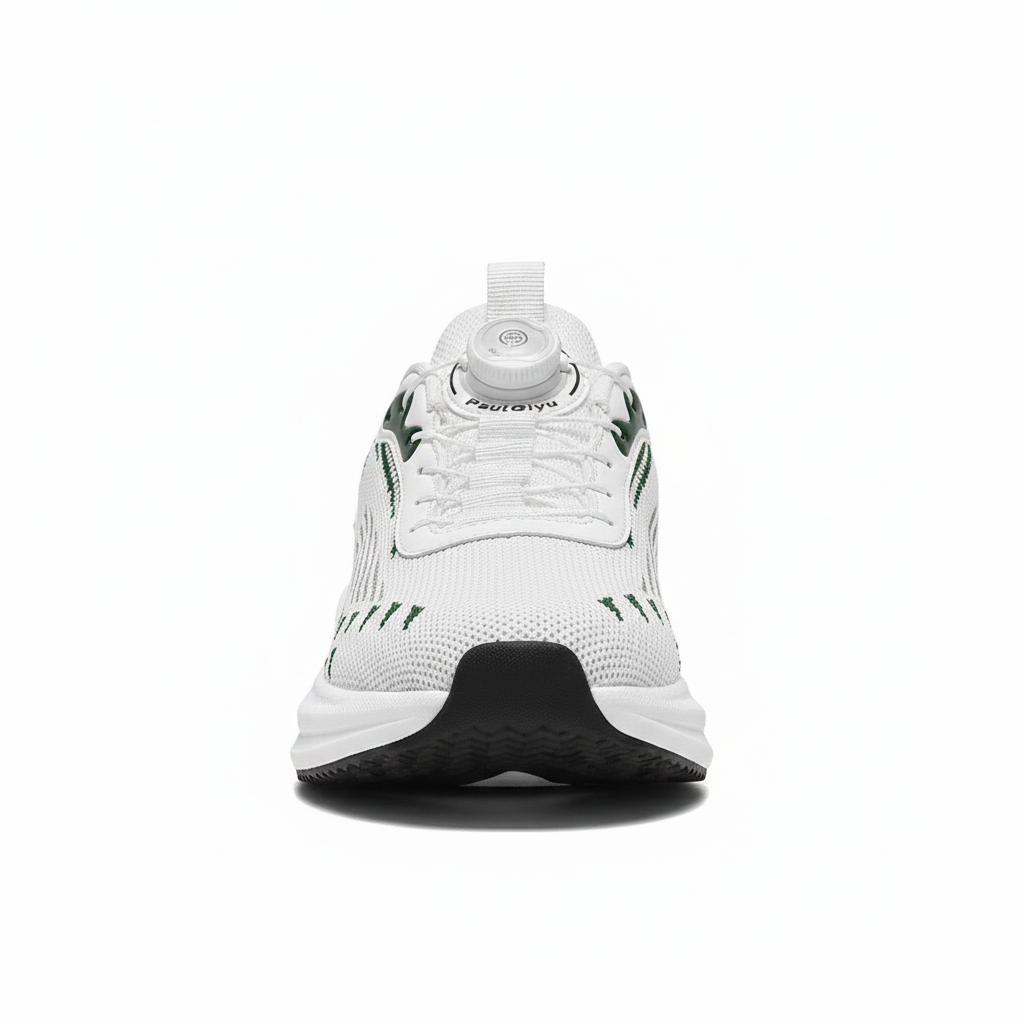 Men's Fashionable Sports Shoes Lightweight Breathable Rotating Buckle Fly-kit Mesh Casual Sports Running Men's Shoes