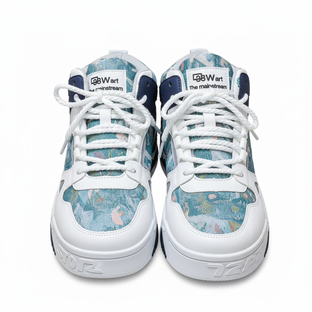 Sneakers alte da uomo, antiscivolo, leggere, sportive, casual, da skateboard, traspiranti, alla moda, da uomo.