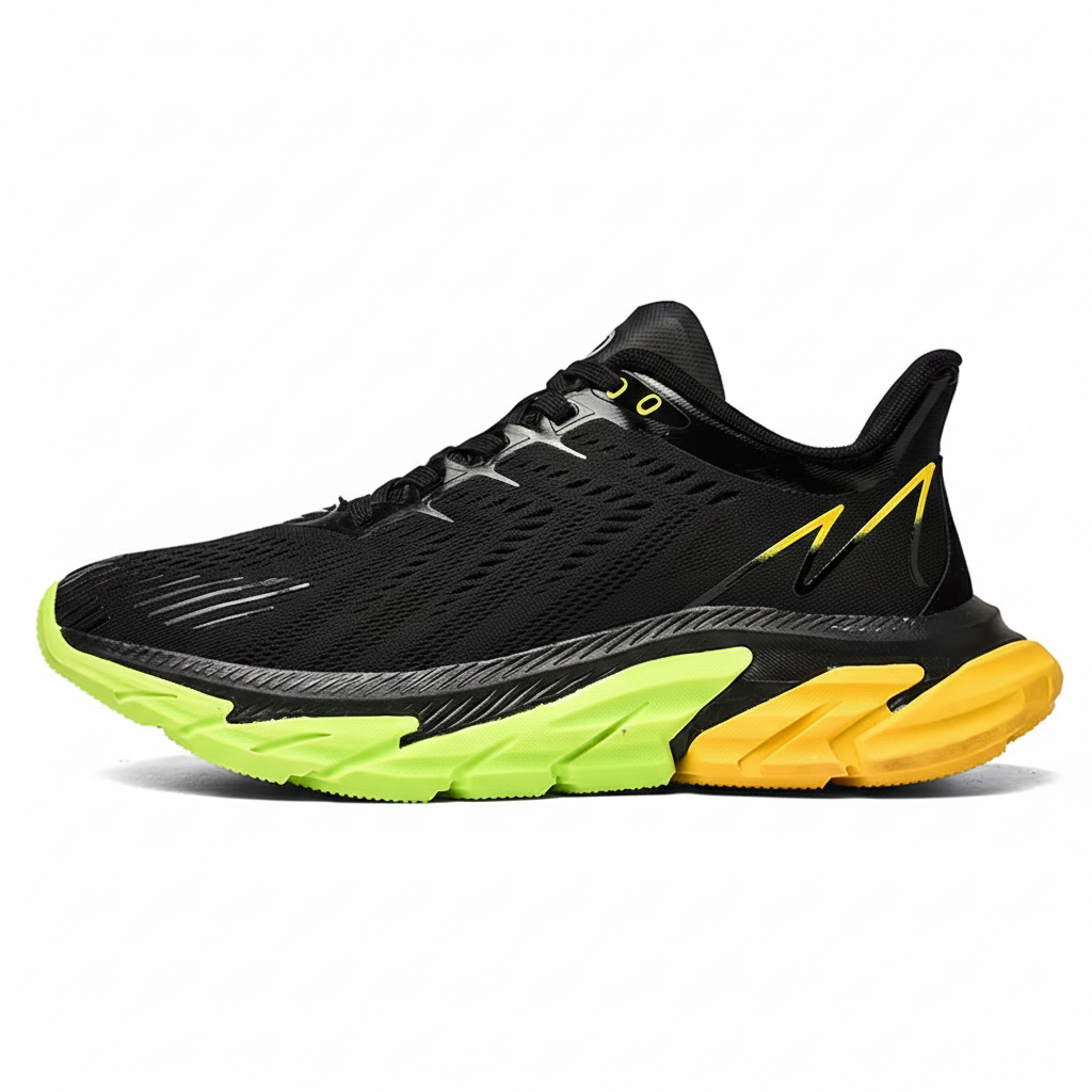 Men's Sports Shoes Sneakers Shock Absorption Air Cushion Ultra Light Weight Lace-Up Breathable Men Casual Shoes