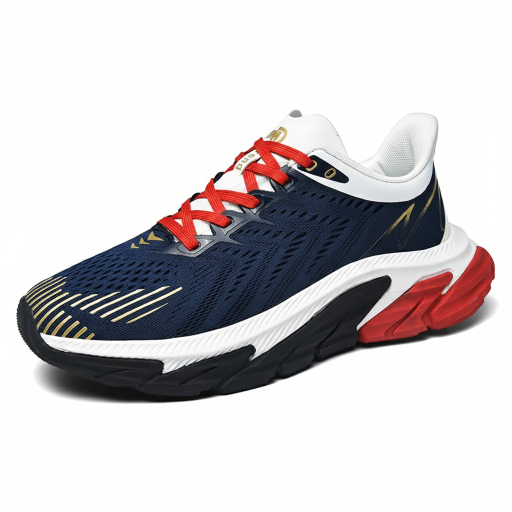 Men's Sports Shoes Sneakers Shock Absorption Air Cushion Ultra Light Weight Lace-Up Breathable Men Casual Shoes