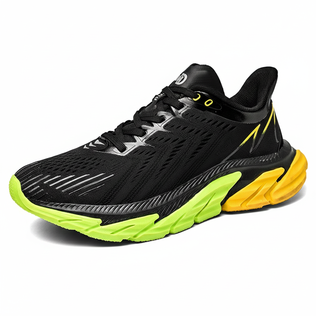 Men's Sports Shoes Sneakers Shock Absorption Air Cushion Ultra Light Weight Lace-Up Breathable Men Casual Shoes