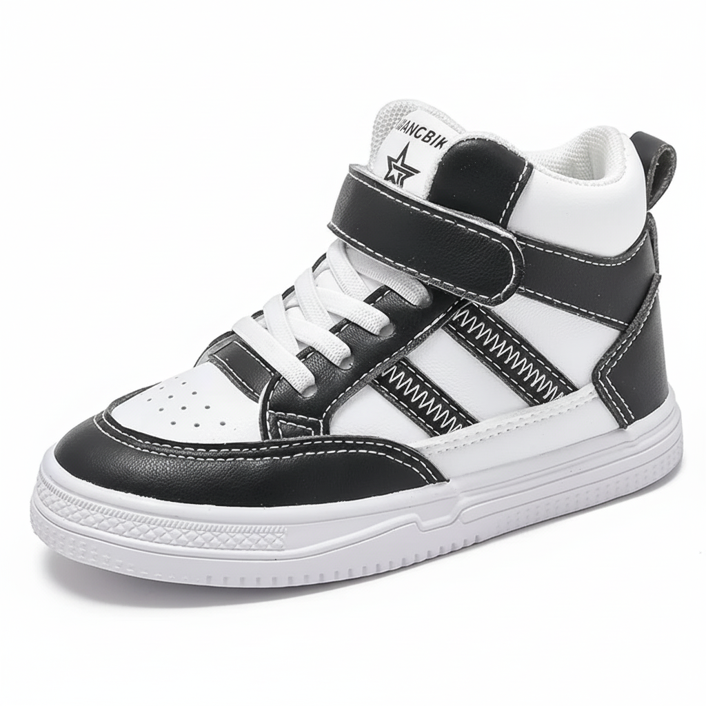 Men's Casual Board Shoes Original Leather Sports Waterproof High-top Sneakers Middle Upper Men's Casual Sneakers Shoes