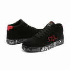 Men's Fashion Casual Sport Sneakers High Top Skateboarding Shoes Breathable Round Toe Lace Up Platform Men's Sneakers