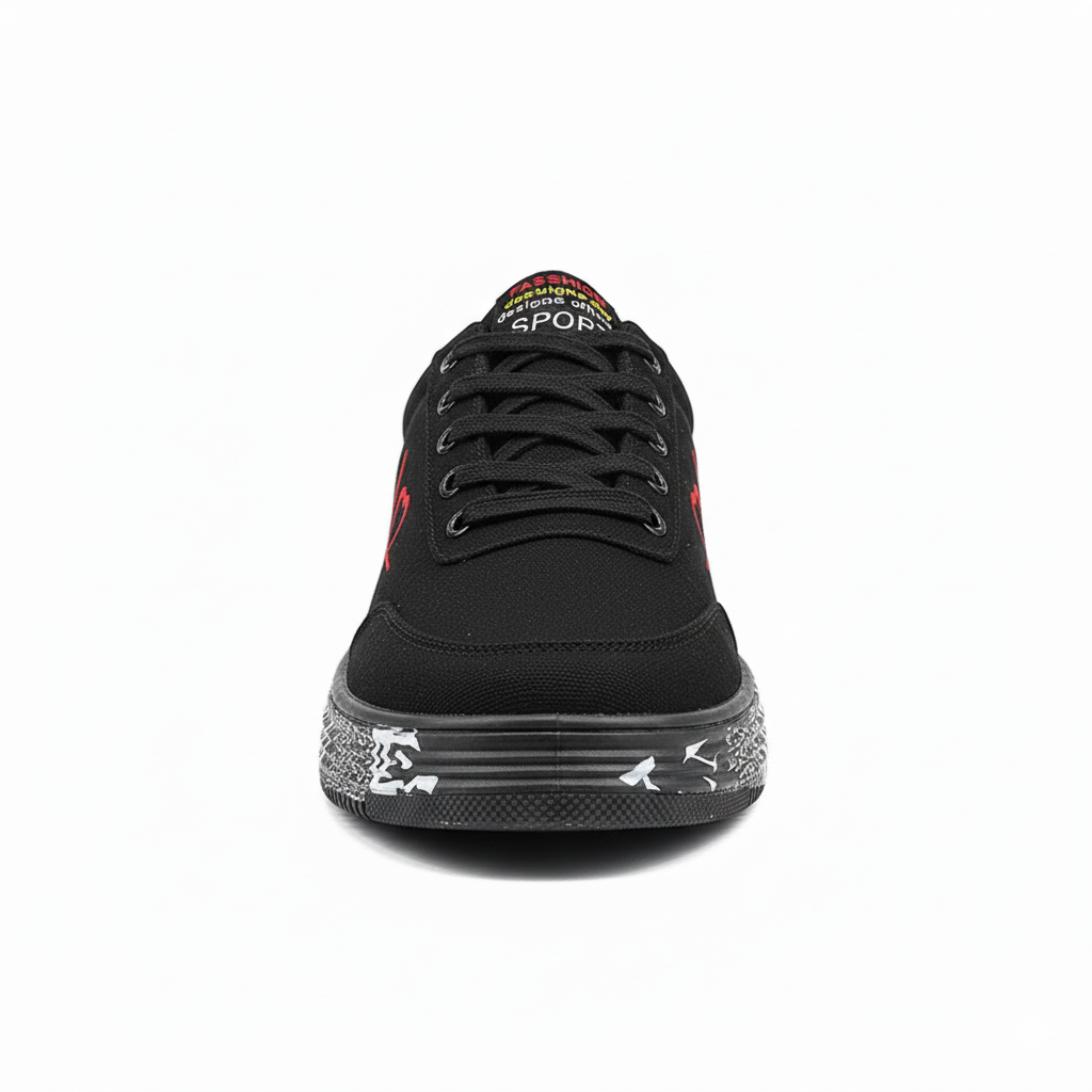 Men's Fashion Casual Sport Sneakers High Top Skateboarding Shoes Breathable Round Toe Lace Up Platform Men's Sneakers