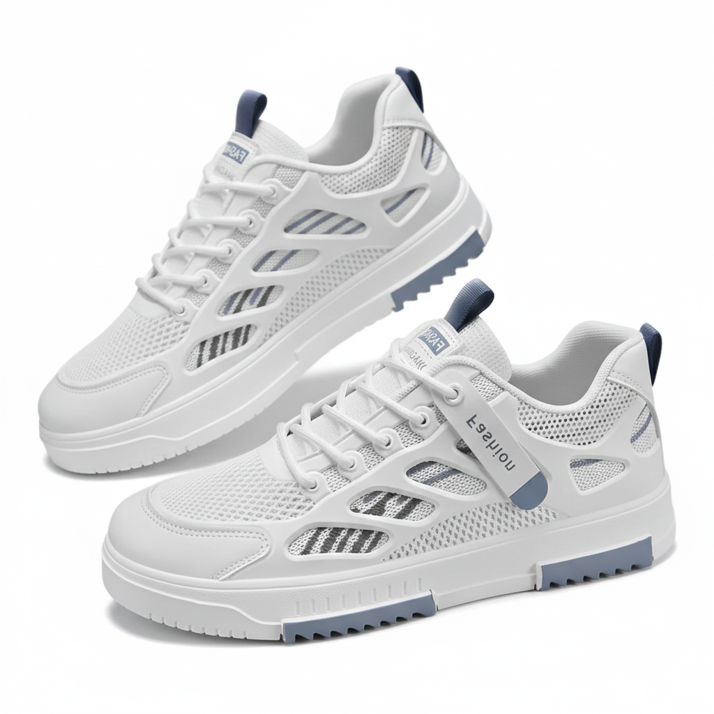 Men's Fashion Casual Sports Sneaker Shoes Slace-Up Breathable Comfortable Casual Board Skateboarding Men's Shoes