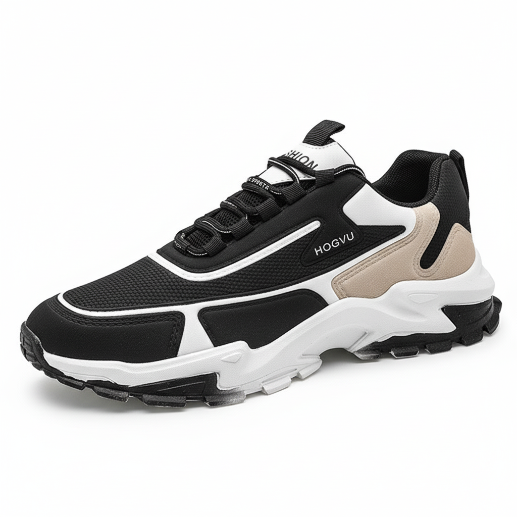 Men's Fashionable Breathable Sneaker Mesh Running Casual Sports Shoes Comfortable Mesh Upper Lining Men's Shoes