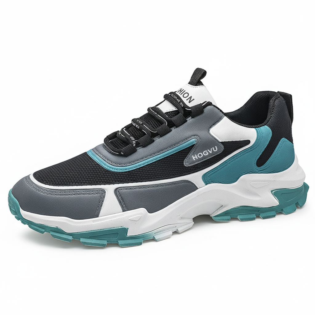 Men's Fashionable Breathable Sneaker Mesh Running Casual Sports Shoes Comfortable Mesh Upper Lining Men's Shoes