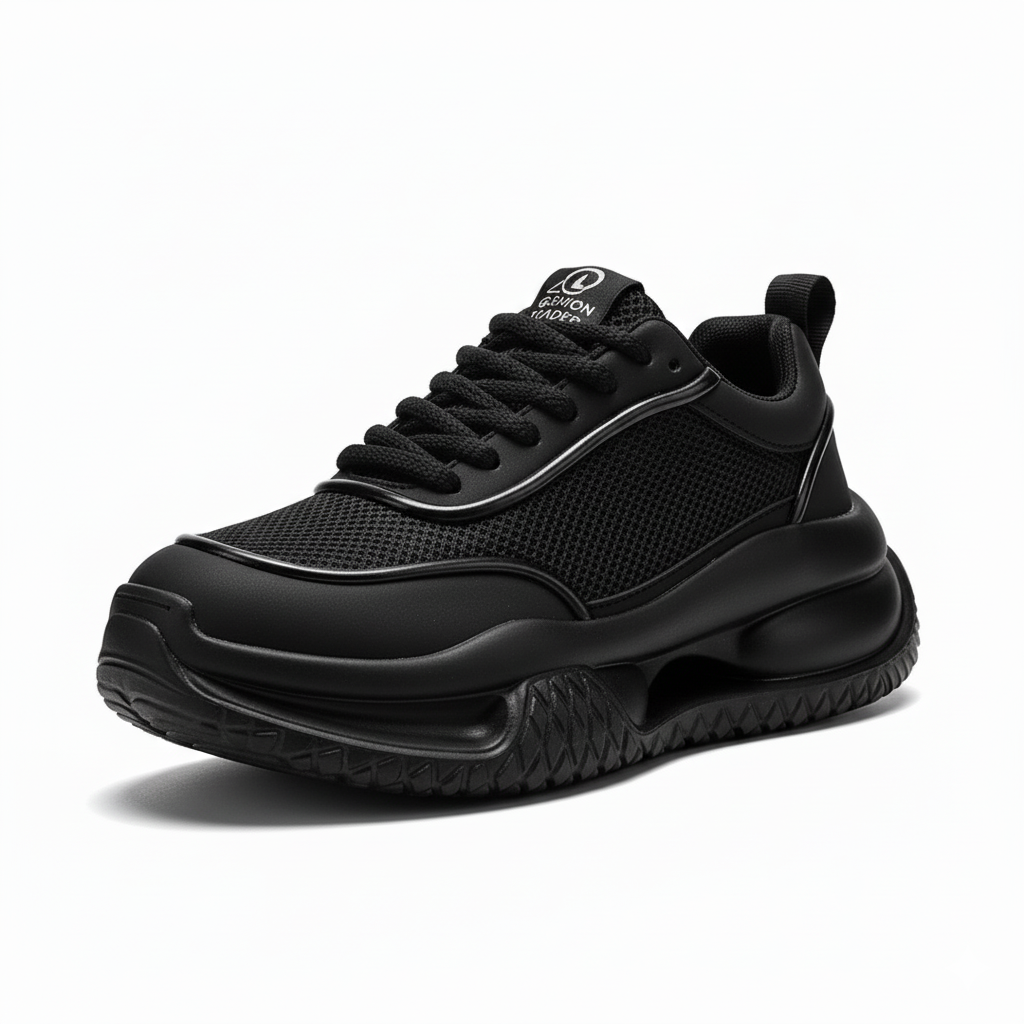 Men's Fashionable Sports Shoes Platform Mesh Surface Breathable Sports Casual Shoes Pilot Small Men's Fashion Shoes