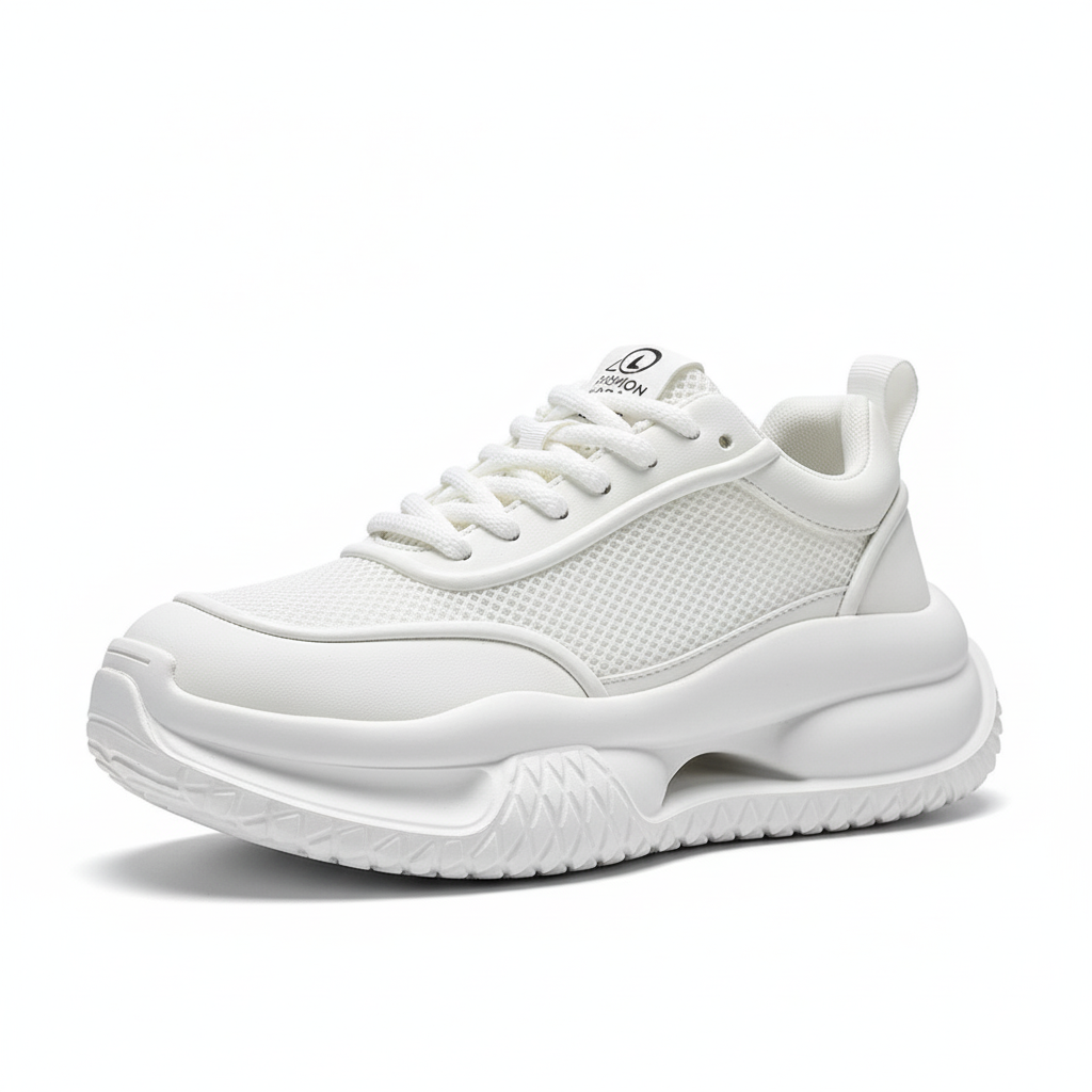 Men's Fashionable Sports Shoes Platform Mesh Surface Breathable Sports Casual Shoes Pilot Small Men's Fashion Shoes