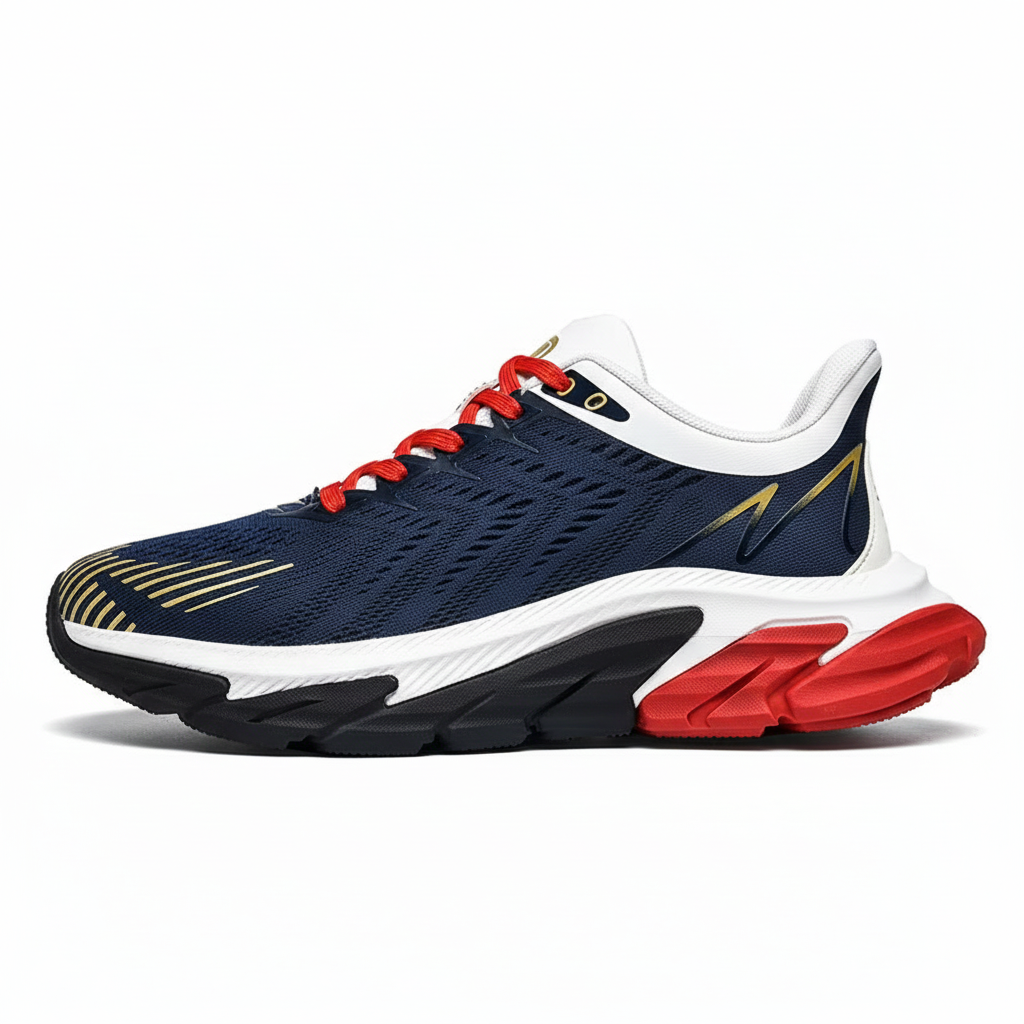 Men's Sports Shoes Sneakers Shock Absorption Air Cushion Ultra Light Weight Lace-Up Breathable Men Casual Shoes
