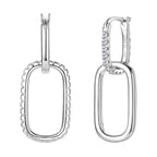Moissanite Women's Fashion Temperament Personalied Eardrops S925 Sterling Silver