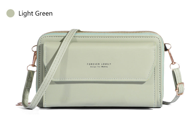 Women's Fashionable Shoulder Bag Original Leather Large Capacity Crossbody Bag Zipper Pocket Women's Shoulder Bag - Acquisti Online
