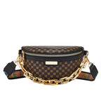 Women's Fashionable Chest Bag Large Capacity Crossbody Bag Zipper Pocket Women's Shoulder Bag Leopard Print Waist Bag