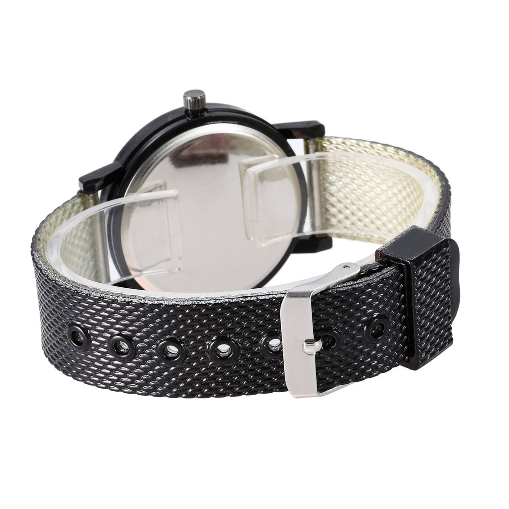 Luxury Wrist Watches For Men Fashion Quartz Watch Stainless Steel Mesh Band Casual Watch