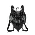 Women's Fashionable Chest Bag Large Capacity Zipper Back Pocket Original Leather Gothic Style Dark Bat Shaped Chest Bag - Acquisti Online