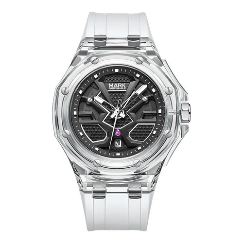 FAIRWHALE Man Silicon Band Fashion Transparent Case Design Watch - Acquisti Online