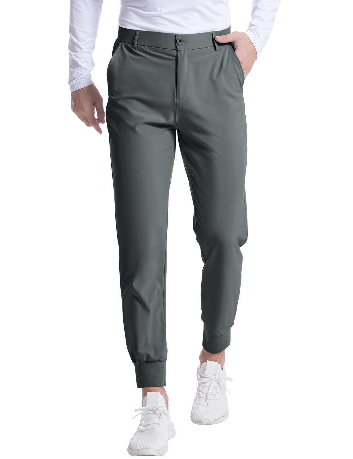Fashionable Men's Stretch Jogging Slim Trousers