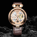 LIGE Creative Quartz Watches Fashion Casual Waterproof Auto Date Leather Men Watch Luxury Watch for Men - Acquisti Online