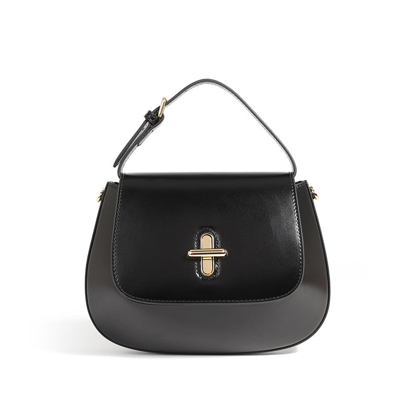 Modieuze crossbodytas voor dames, schoudertas van puur leer, grote capaciteit, steekzak, schoudertas voor dames met snoepmotief