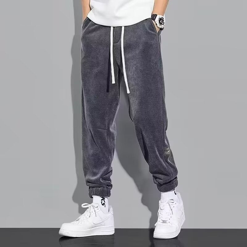 Men's Casual All-matching Pants Corduroy Sweatpants - Acquisti Online