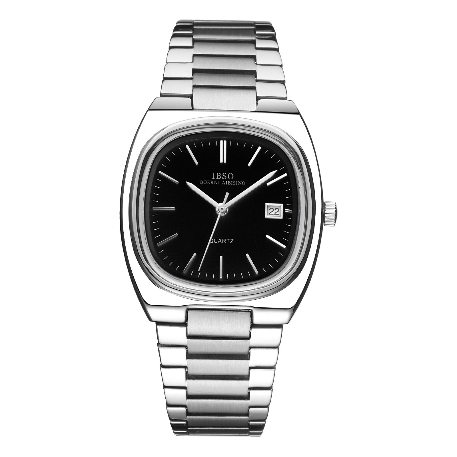 IBSO Women Fashionable Quartz Watches Stainless Steel Waterproof Business Simple Calendar Women Quartz Watch - Acquisti Online