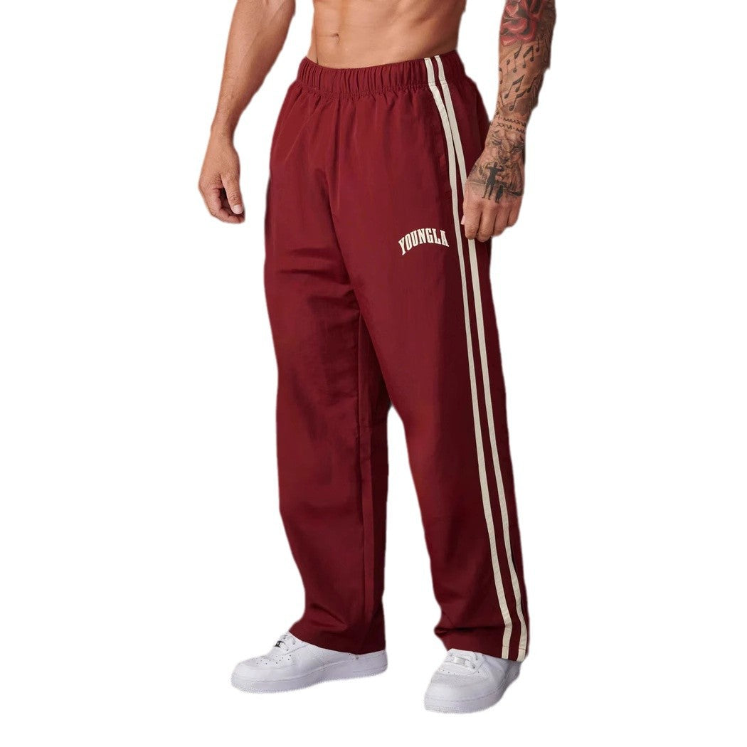 Men's Sports Pants Pairs Of Stitching Printing Leisure - Acquisti Online
