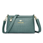 Women's Fashionable Shoulder Bag Zipper Pocket Original Leather Large Capacity Crossbody Bag Women Shoulder Bag