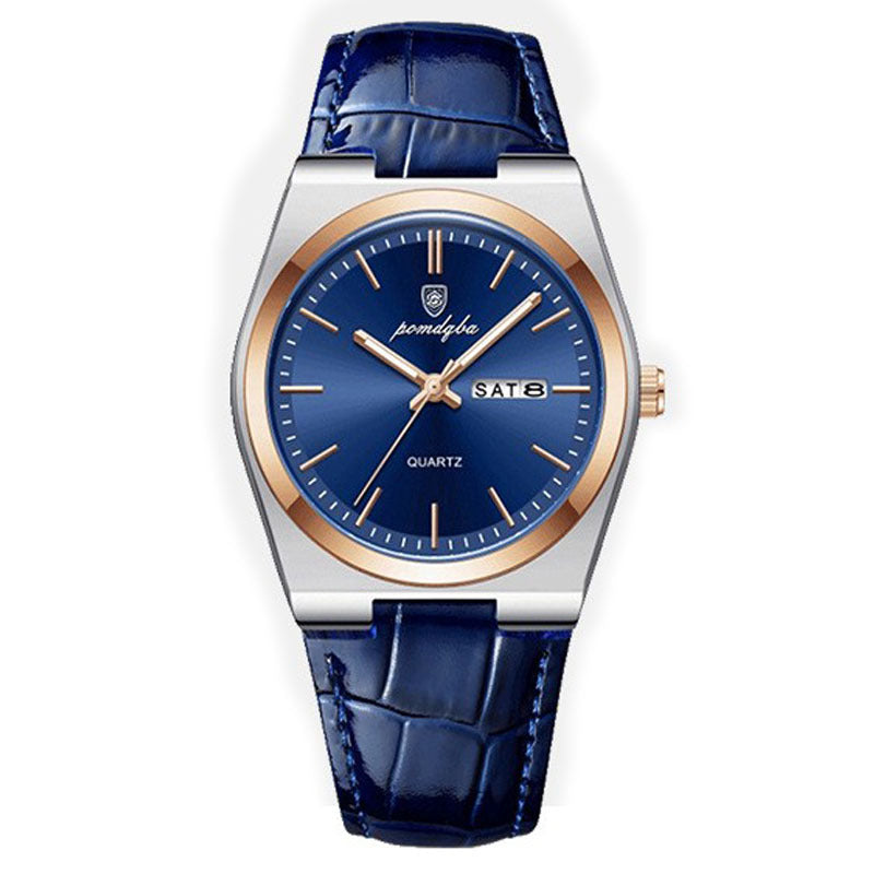 Orologio da polso da uomo Poedagar, sportivo, al quarzo, in acciaio inossidabile, impermeabile, con data, orologi da uomo, bracciali