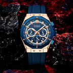 CURREN 8464 Man Fashion Silicone Strap Chronograph Sports Watch - Acquisti Online