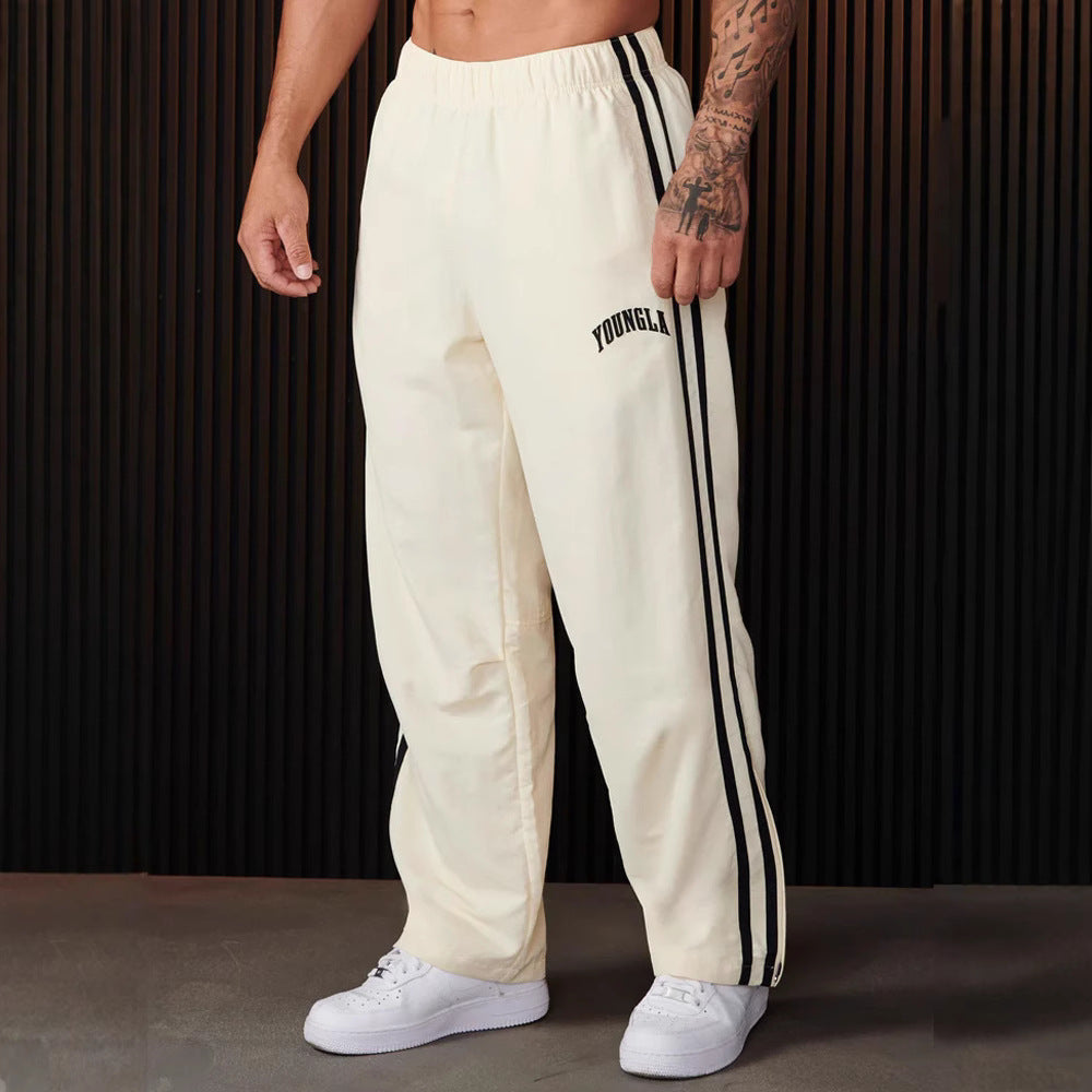 Men's Sports Pants Pairs Of Stitching Printing Leisure - Acquisti Online