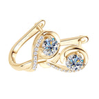 Women's Fashion Sterling Silver Moissanite Earrings