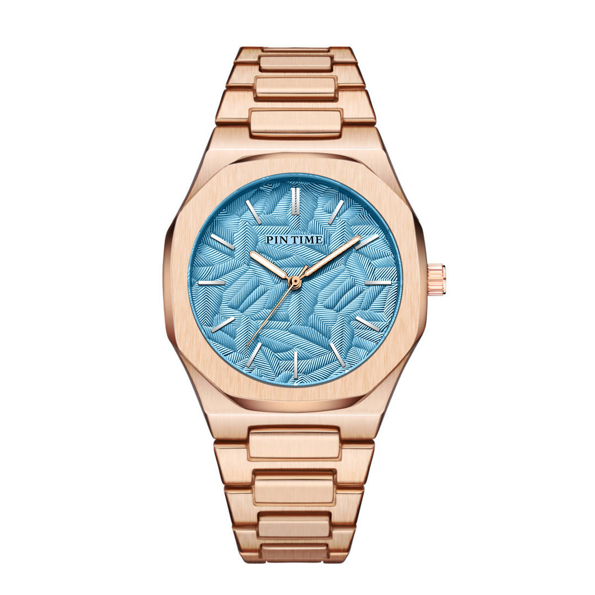 PINTIME Women Fashionable Quartz Watch Stainless Steel Waterproof Luminous Autometic Movemen Women Watch