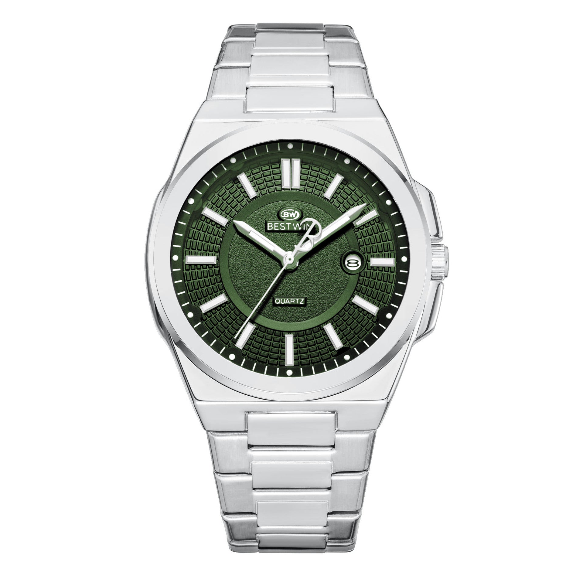 BESTWIN Men's Fashionable Watch Automatic Quartz Movement Watch Waterproof Steel Band Man Watch - Acquisti Online